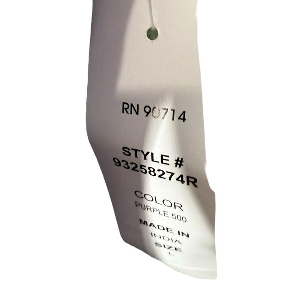 NWT MSK lilac colored sleeveless ruffle dress button front size large - Picture 7 of 8